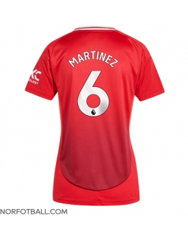 Billige Fotballdrakt Manchester United Lisandro Martinez #6 Replika Hjemmedrakt Dame 2024-25 Kortermet
